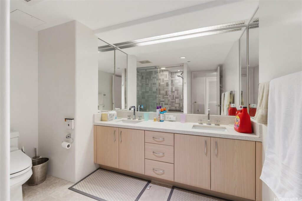 bathroom at a condo in Honolulu